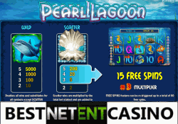 Pearl Lagoon Paytable