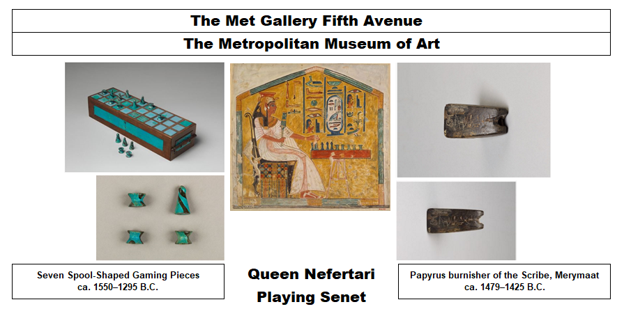 Queen Nefertari playing Senet