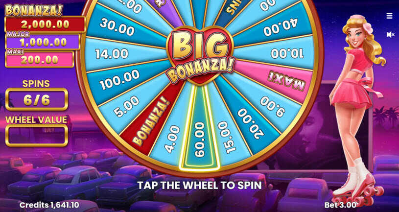 Betty’s Big Bonanza Slot Bonus Wheel