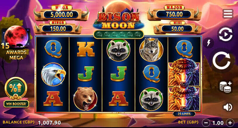 Bison Moon Slot gameplay