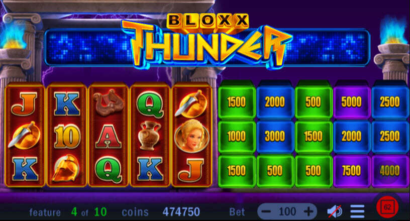 Bloxx Thunder Slot Free Spins