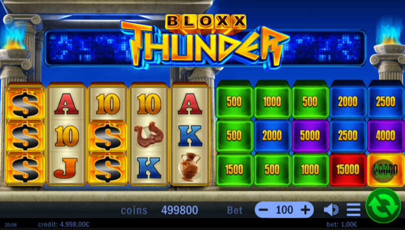 Bloxx Thunder Slot Gameplay