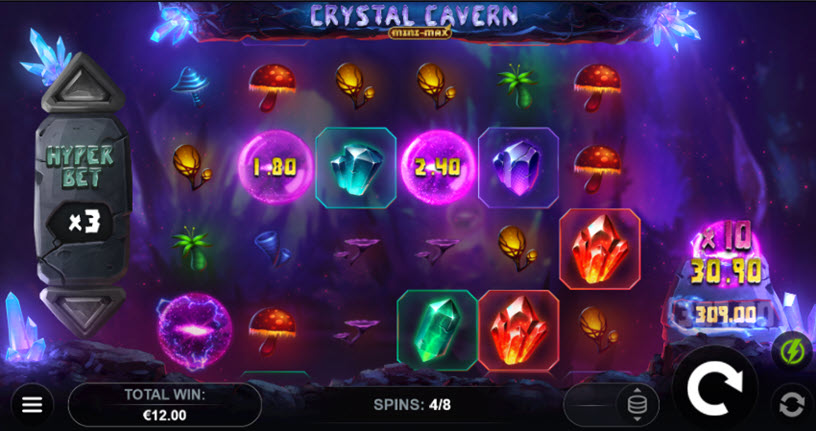 Crystal Cavern Mini-Max Slot Free Spins