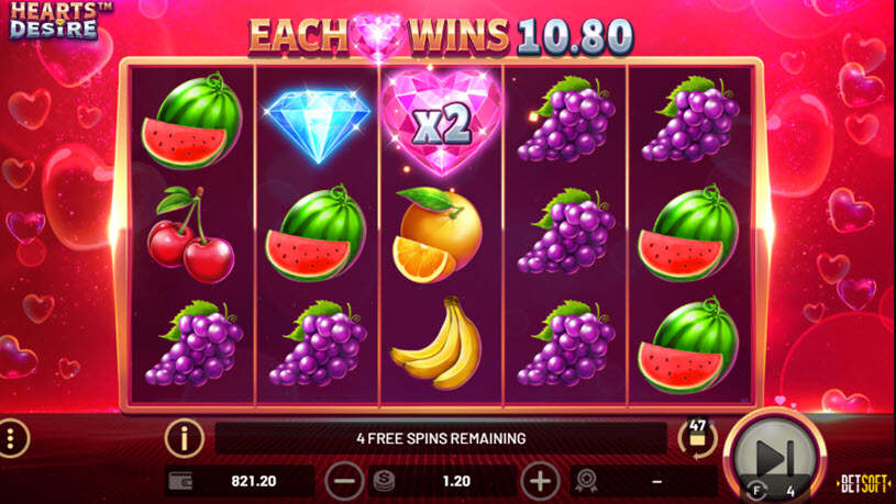 Hearts Desire Slot Free Spins