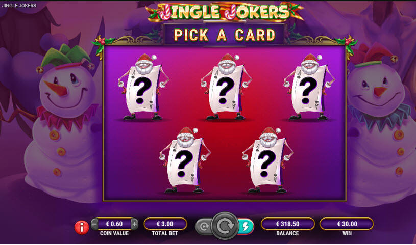 Jingle Jokers Slot pick card