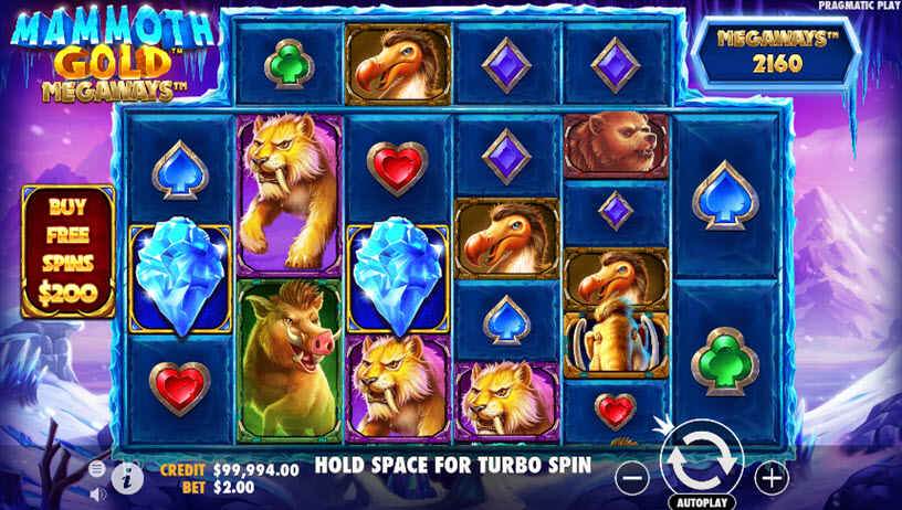 Mammoth Gold Megaways Slot gameplay