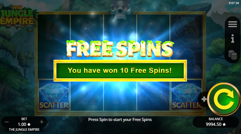 The Jungle Empire Slot Free Spins