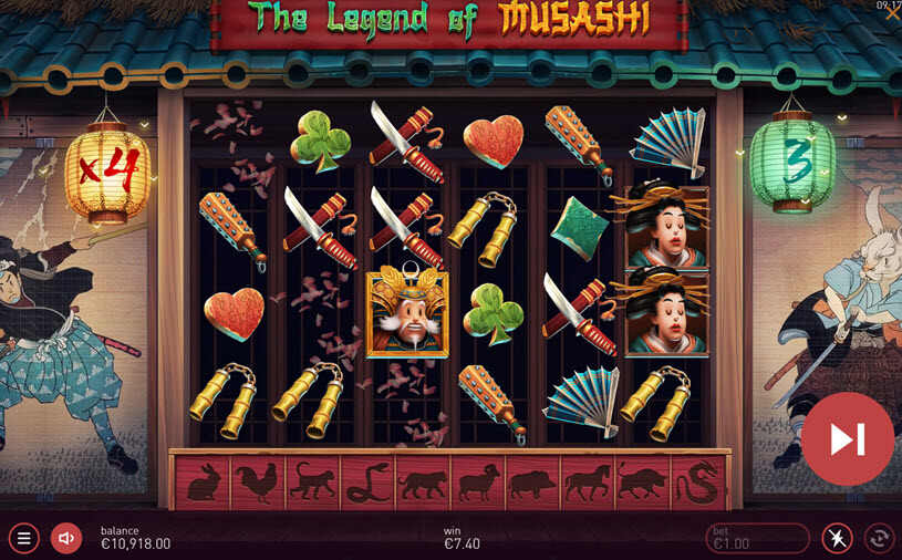 The Legend of Musashi Slot Free Spins
