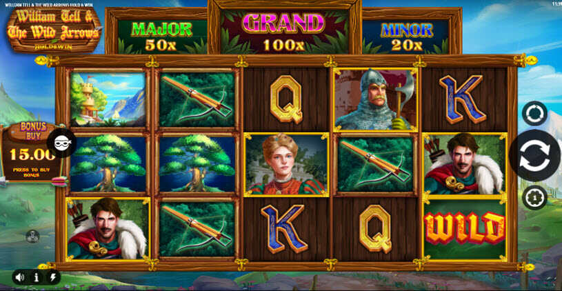 William Tell and The Wild Arrows Slot gameplay