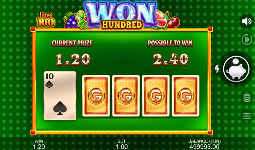 Won Hundred Slot gamble