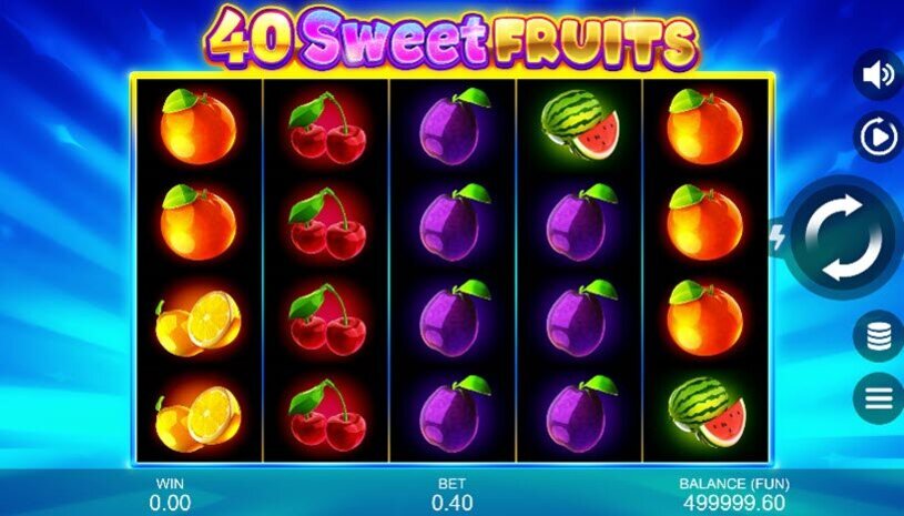 40 Sweet Fruits Slot gameplay