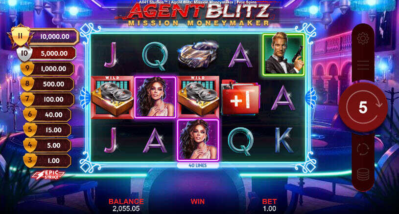 Agent Blitz Mission Moneymaker Slot Free Spins