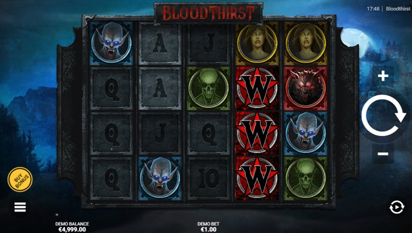 BloodThirst Slot gameplay
