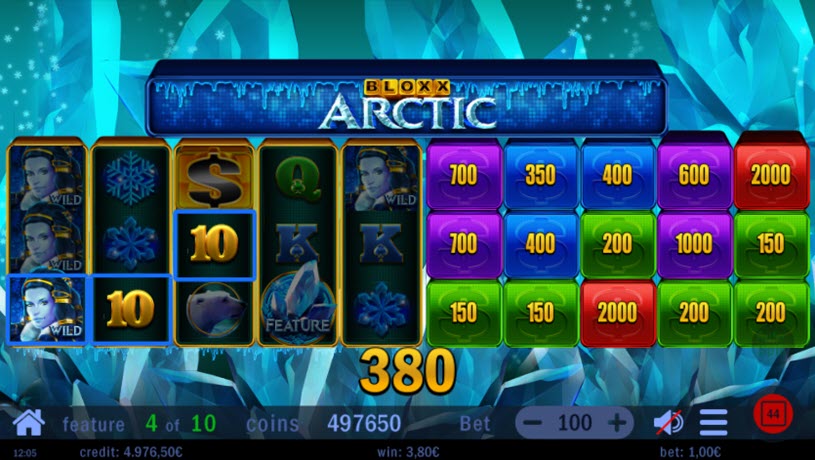 Bloxx Arctic Slot Free Spins
