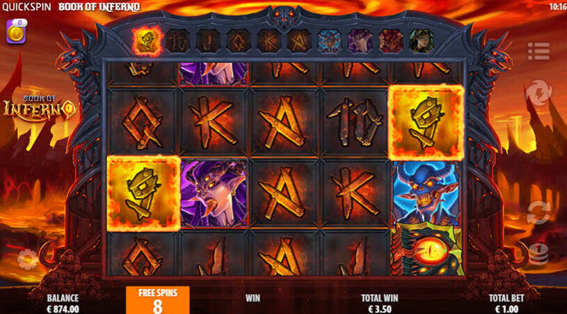 Book of Inferno Slot Free Spins