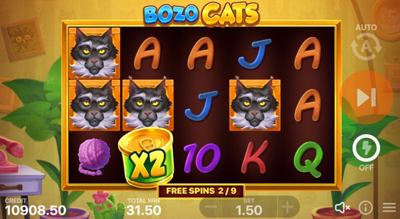 Bozo Cats Slot Free Spins