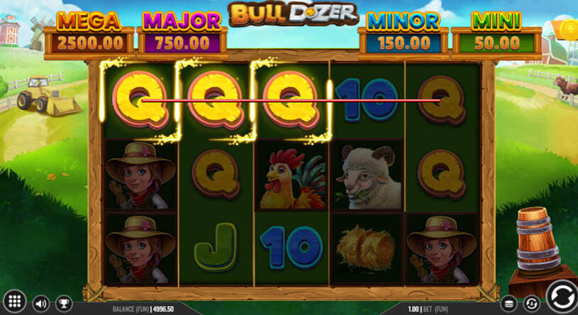 BullDozer Slot gameplay