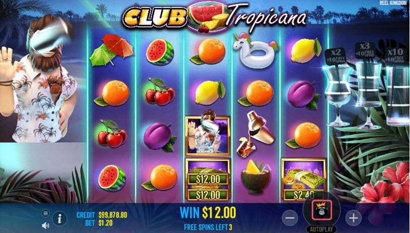Club Tropicana Slot Free Spins