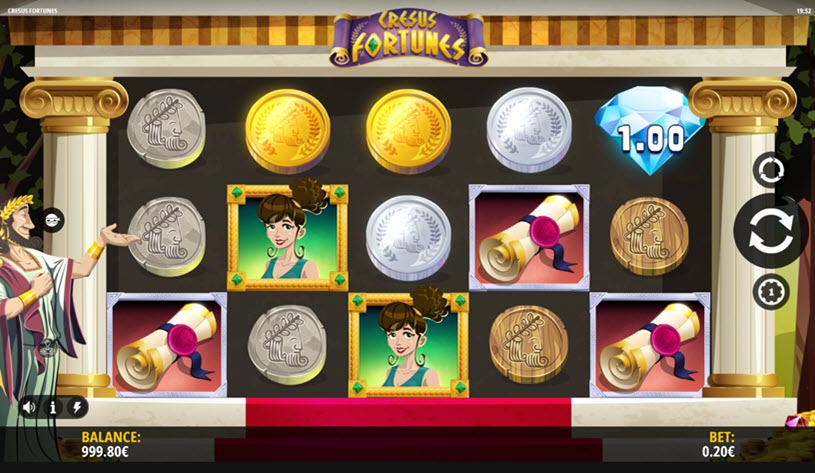 Cresus Fortunes Slot gameplay