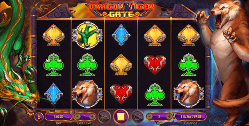 Dragon Tiger Gate Slot gameplay