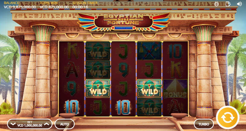 Egyptian Mega Fortune Slot gameplay