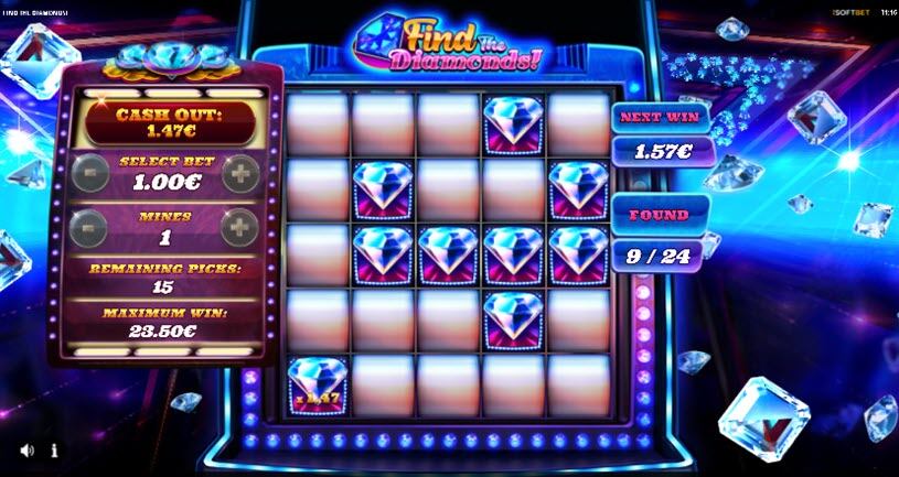 Find the Diamonds Slot gameplay