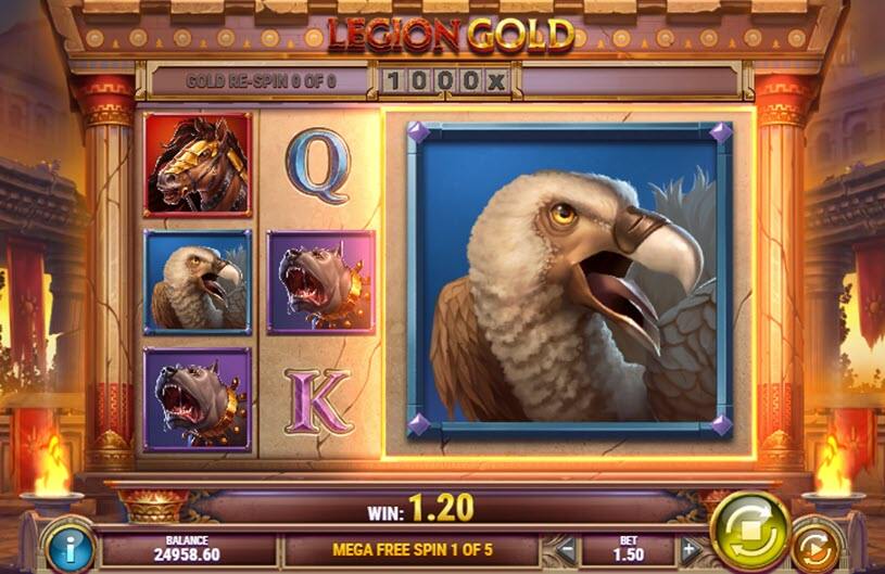 Legion Gold Slot Mega Free Spins