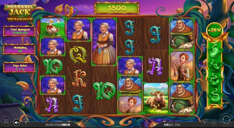 Megaways Jack and The Magic Beans Slot Free Spins