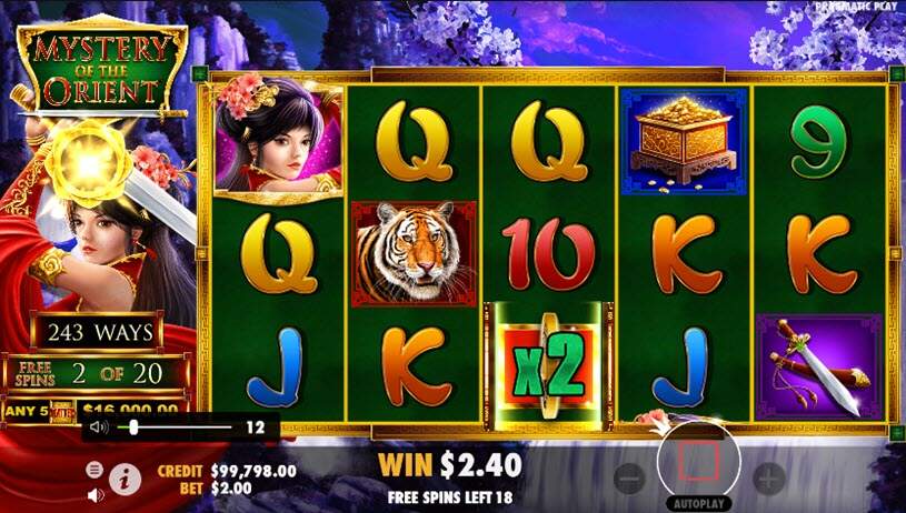Mystery of the Orient Slot gameplay