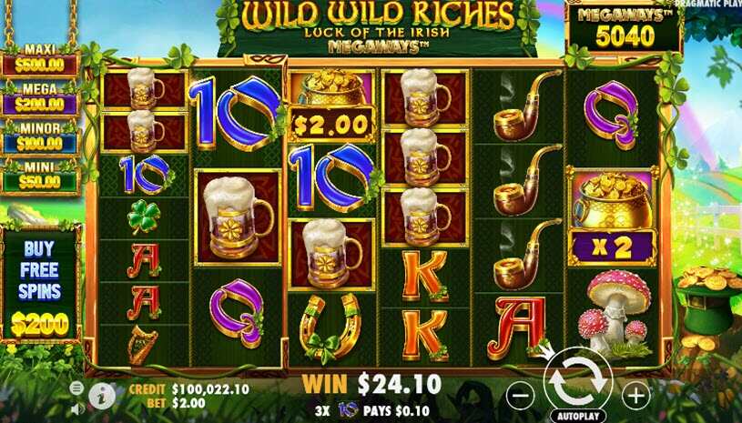 Wild Wild Riches Megaways Slot gameplay