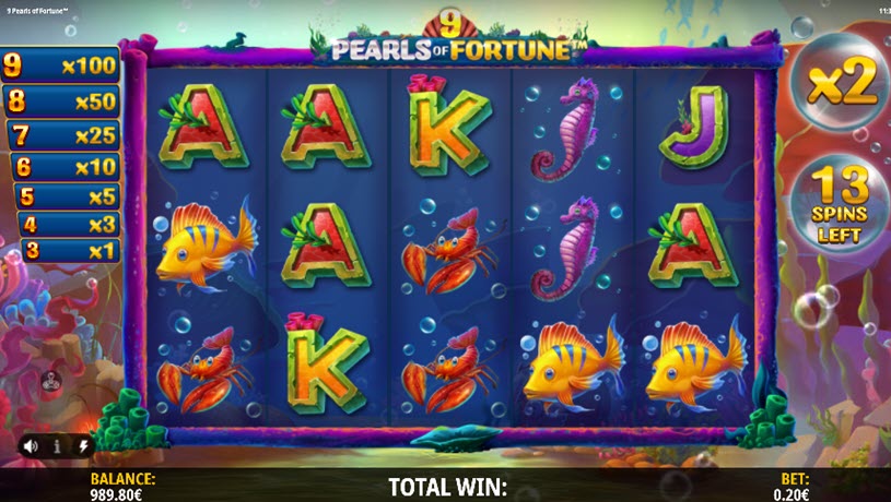 9 Pearls of Fortune Slot Free Spins
