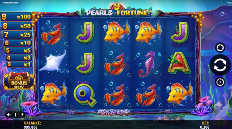 9 Pearls of Fortune Slot gameplay