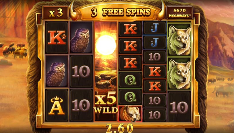 Buffalo Mania Megaways Slot Free Spins