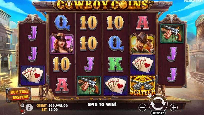 Cowboy Coins Slot gameplay