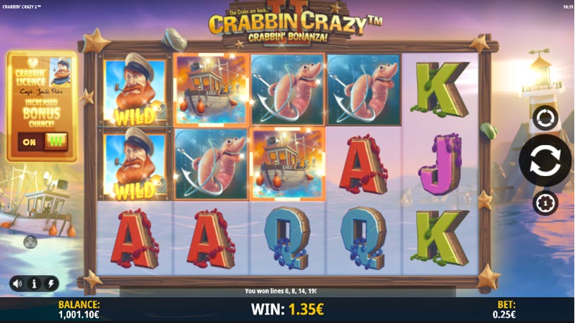 Crabbin Crazy 2 Crabbin Bonanza Slot gameplay