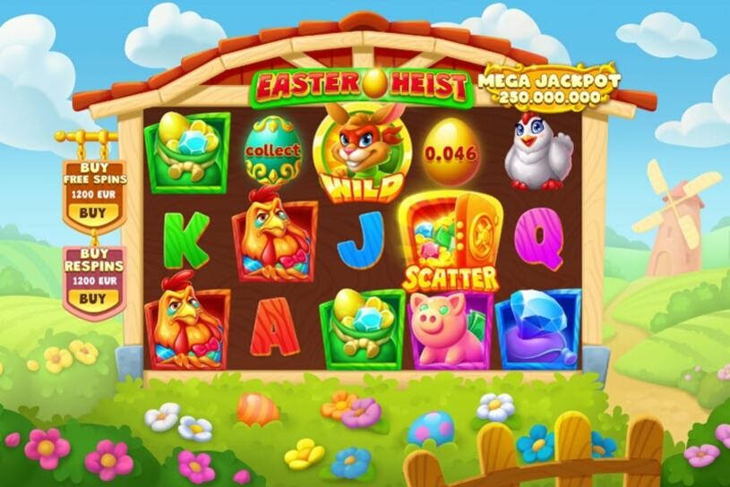 Easter Heist Slot gameplay