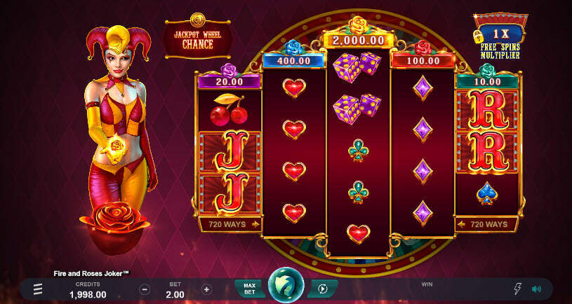 Fire and Roses Joker Slot gameplay