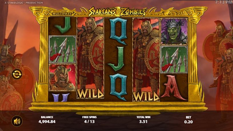 Spartans vs Zombies Slot Free Spins