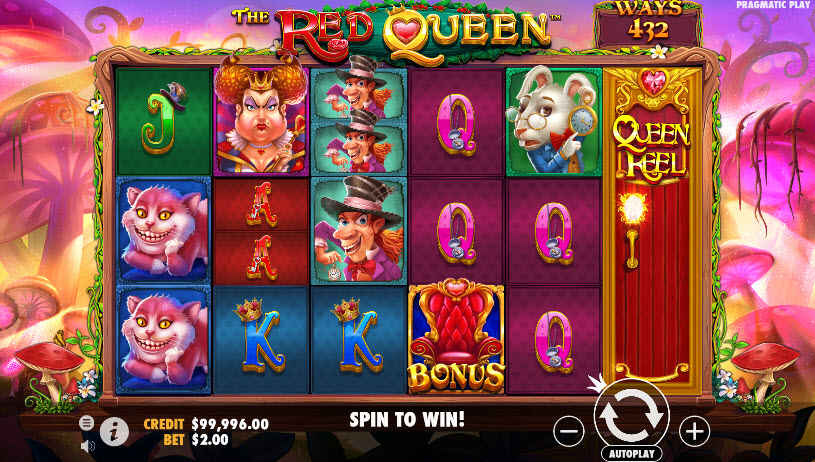 The Red Queen Slot gameplay