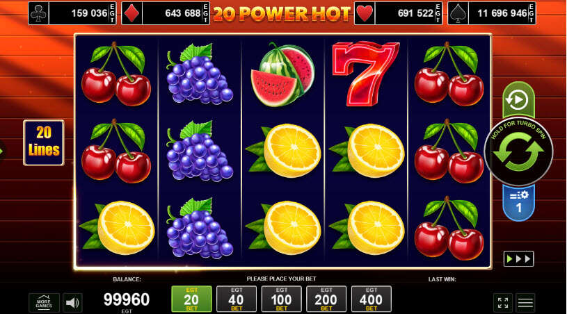 20 Power Hot Slot gameplay