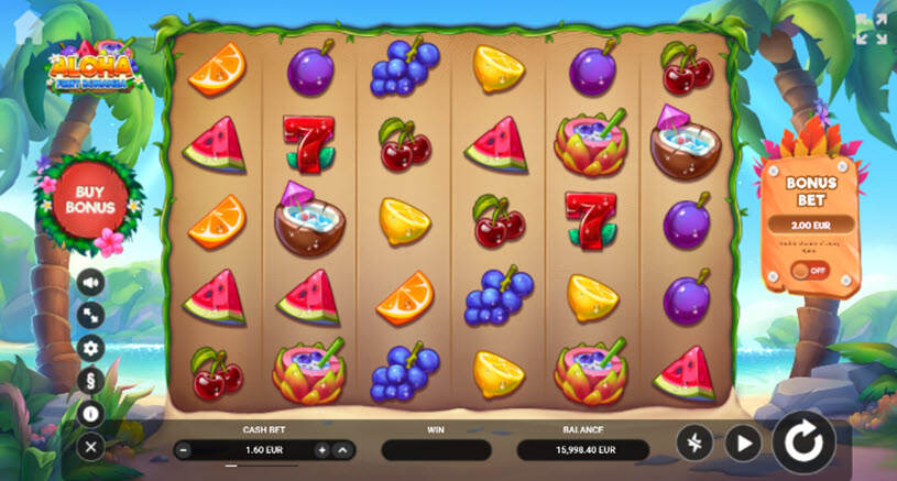 Aloha Fruit Bonanza Slot gameplay
