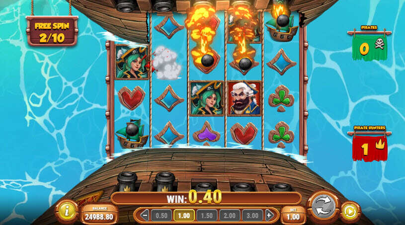 Captain Glum Pirate Hunter Slot Free Spins