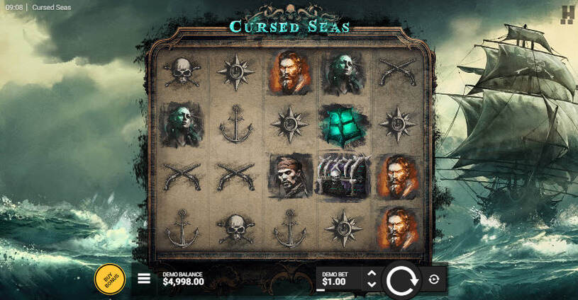 Cursed Seas Slot gameplay