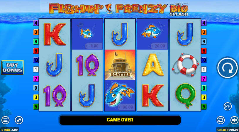 Fishin Frenzy The Big Splash Slot gameplay