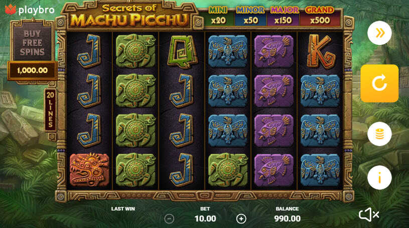Secrets of Machu Picchu Slot gameplay