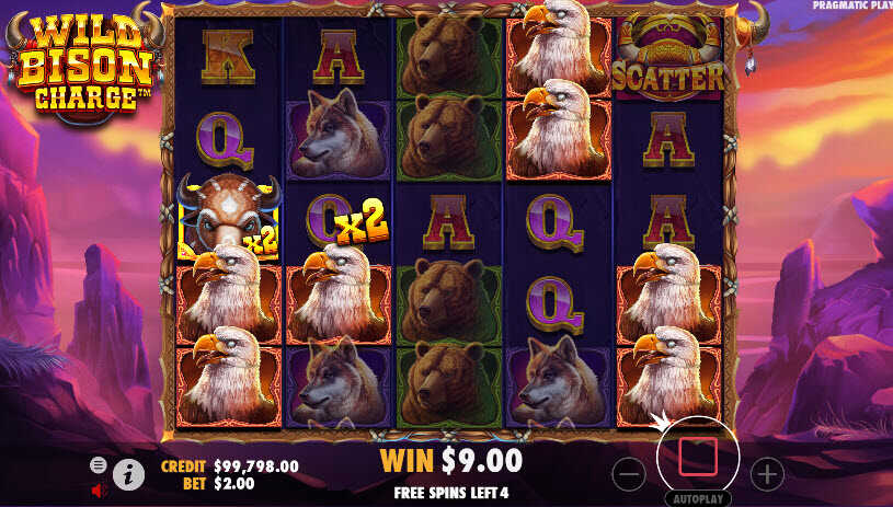 Wild Bison Charge Slot Free Spins