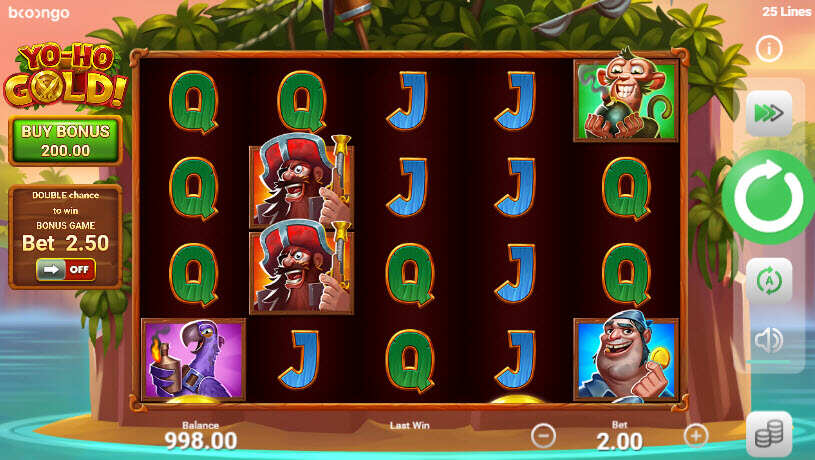 Yo-Ho Gold! Slot gameplay