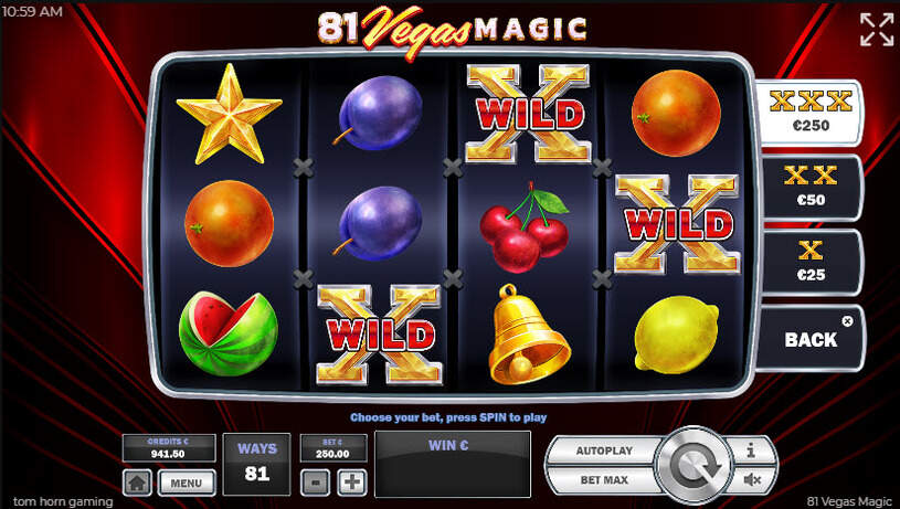 81 Vegas Magic Slot Extra Wilds