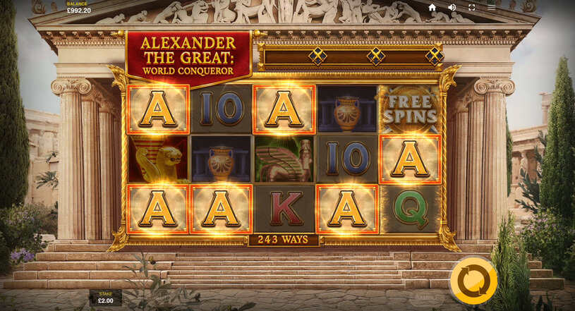 Alexander the Great World Conqueror Slot gameplay