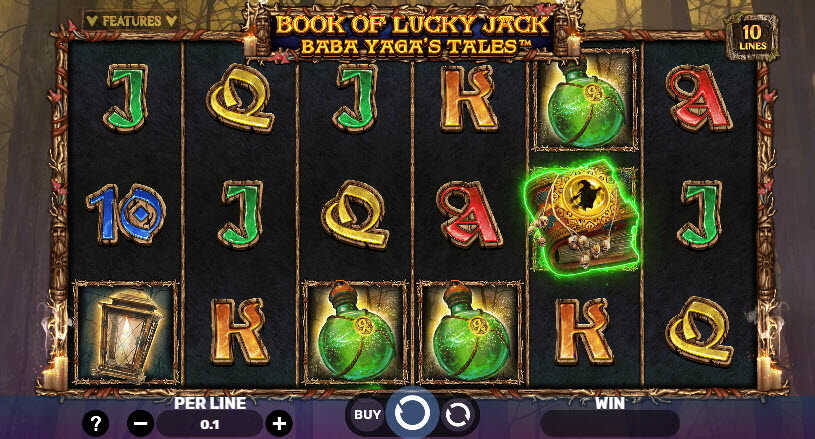 Book of Lucky Jack Baba Yaga's Tales Slot gameplay